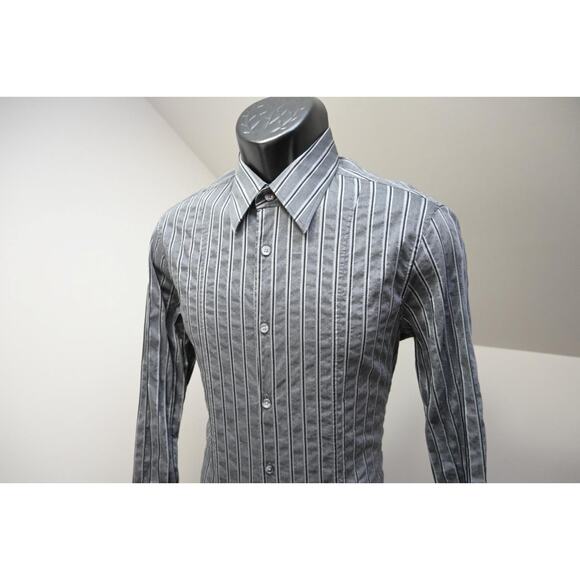 Hugo Boss Dress Shirt Slim Fit Striped Luxury Button Up Mens Sz Medium - Picture 1 of 8